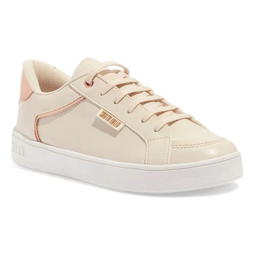 Tênis Santa Lolla Cadarço Off White Com Rose - Image 2