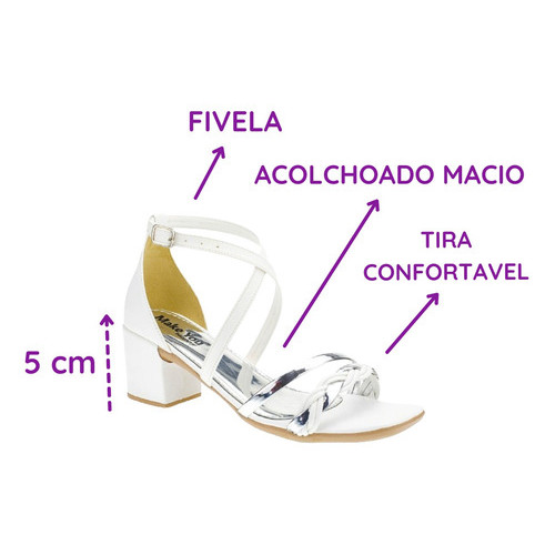 Sandália Feminina Salto Baixo Tiras Trança Fivela Em X Moda - Image 6