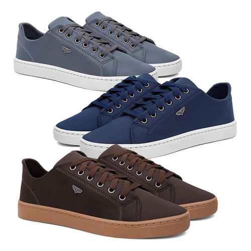 Kit 3 Pares Sb Tênis Masculino Leve Macio E Confortavél